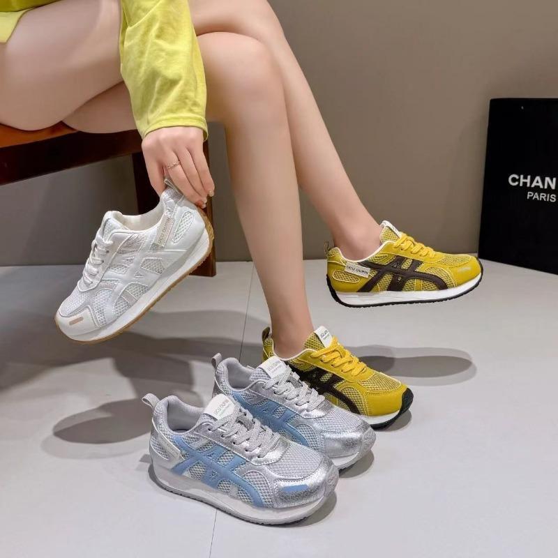 Heightened Mesh Lightweight Sports Board Shoes Women's Summer New Thick-soled Breathable Casual