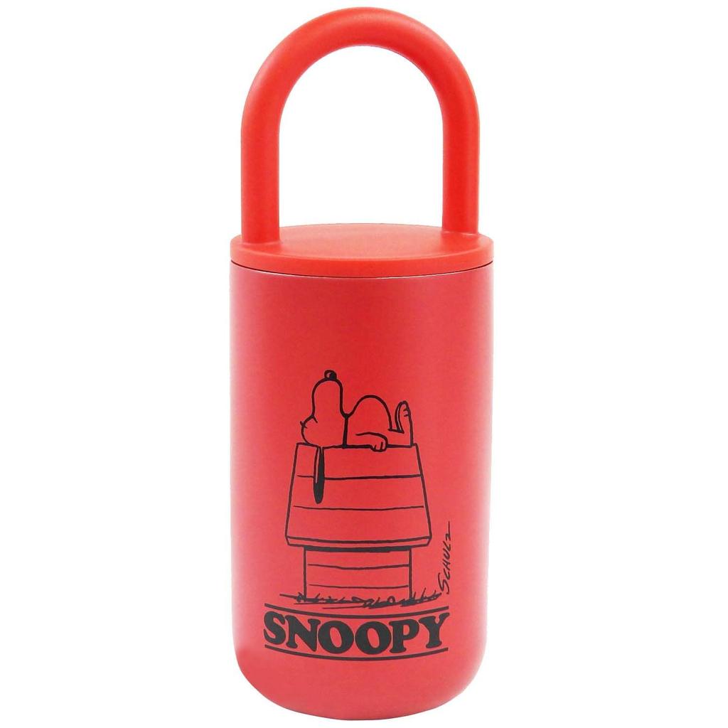 Onishi Ken Seihan PEANUTS Stainless Steel Tumbler with H20 Handle, Red, Size Approx. 7.7 Mm, PM-3000