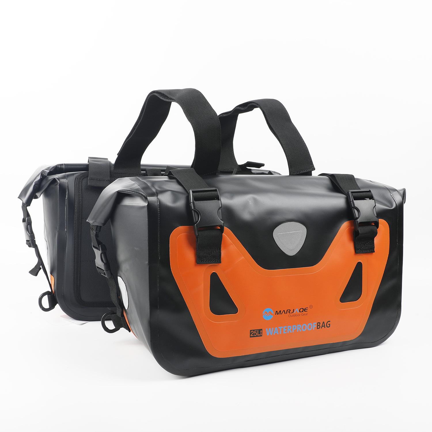 25L Large Capacity Waterproof Motorcycle Saddlebag and Rear Seat Tail Bag 25L x 2