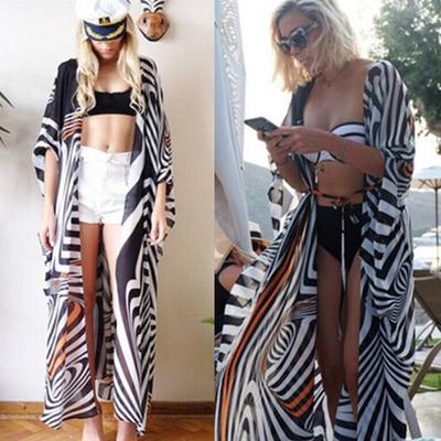 zebra beach cover up