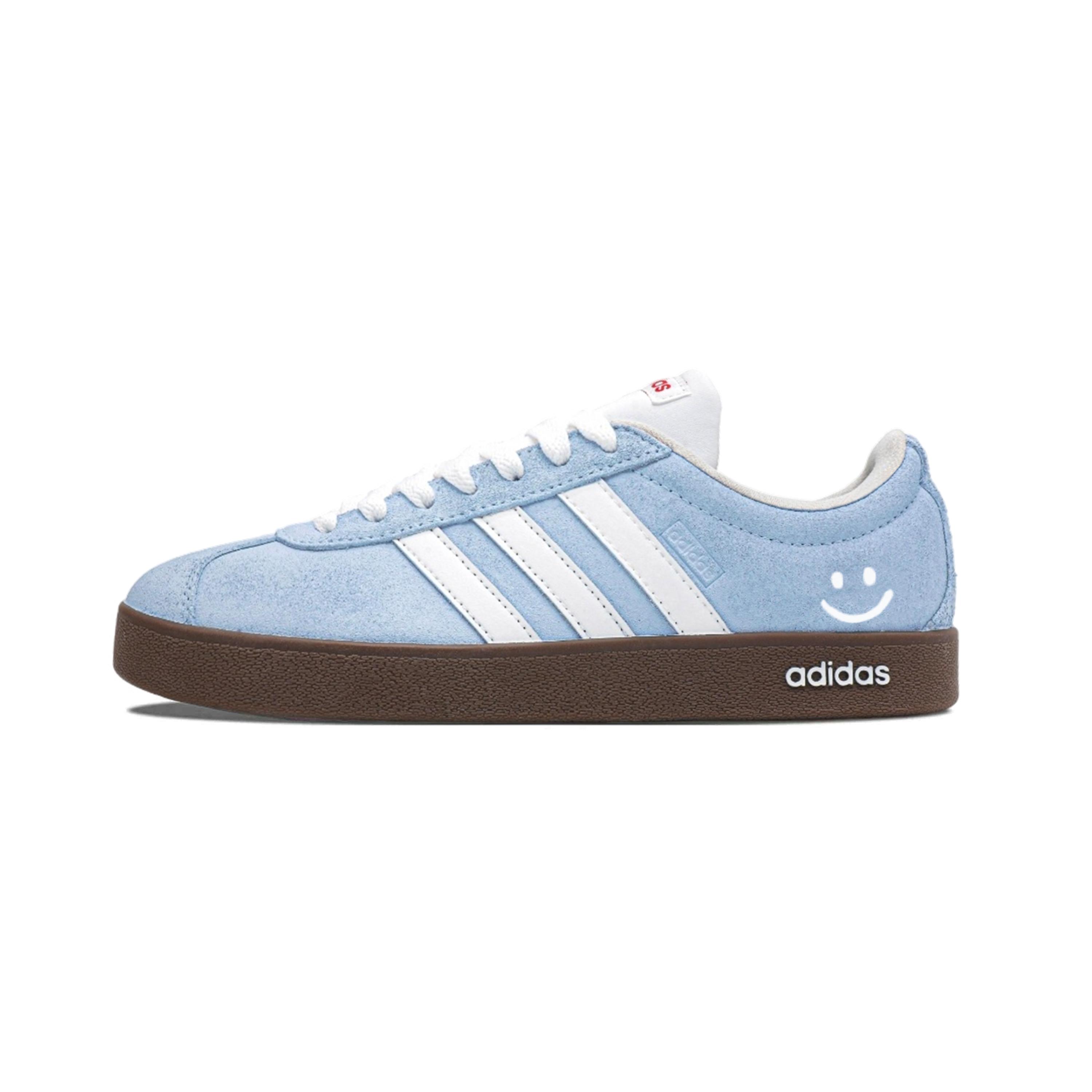 

Custom Adidas Vl Court Classic Sky Abrasion Resistant Slip Resistant Low top German Army Trainers Women s Blue HQ1802(team1650- -) 36