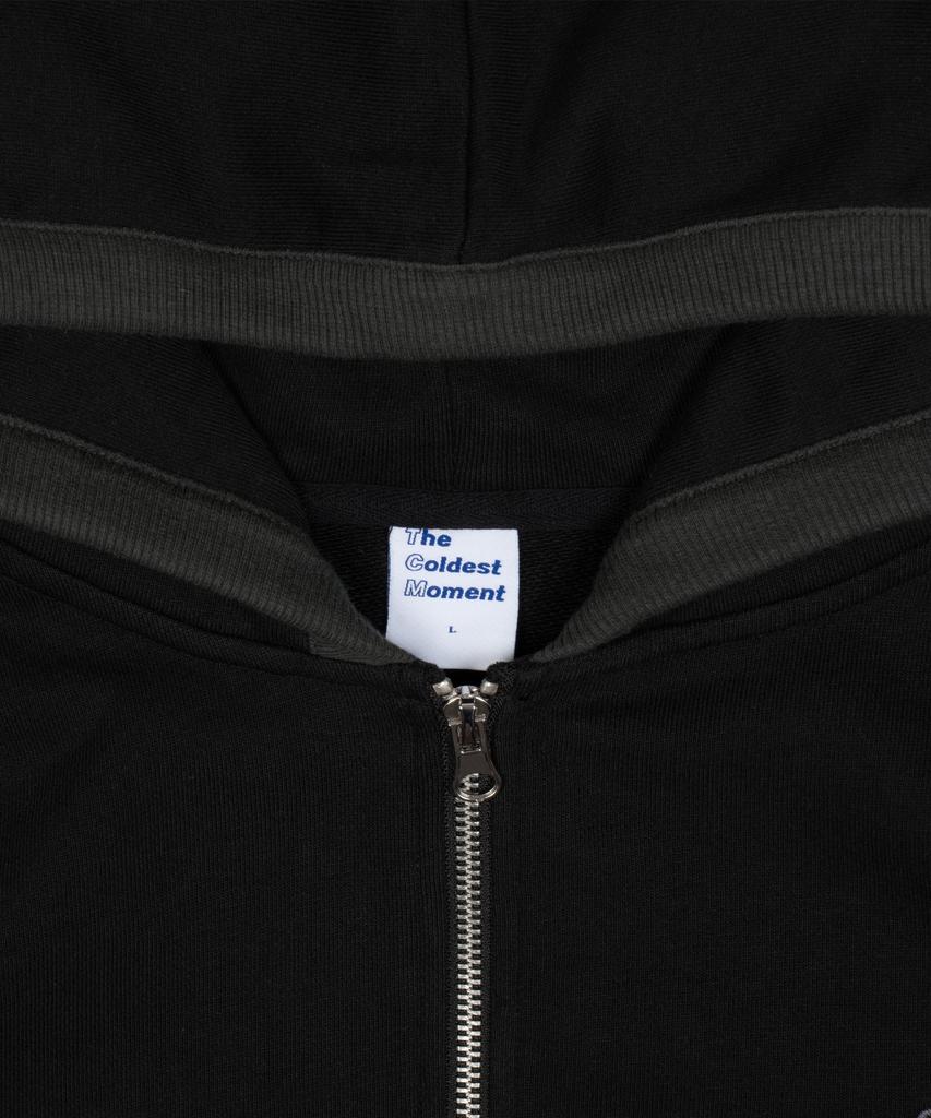 The Coldest Moment Tcm Line Hooded Zip-Up (Black)