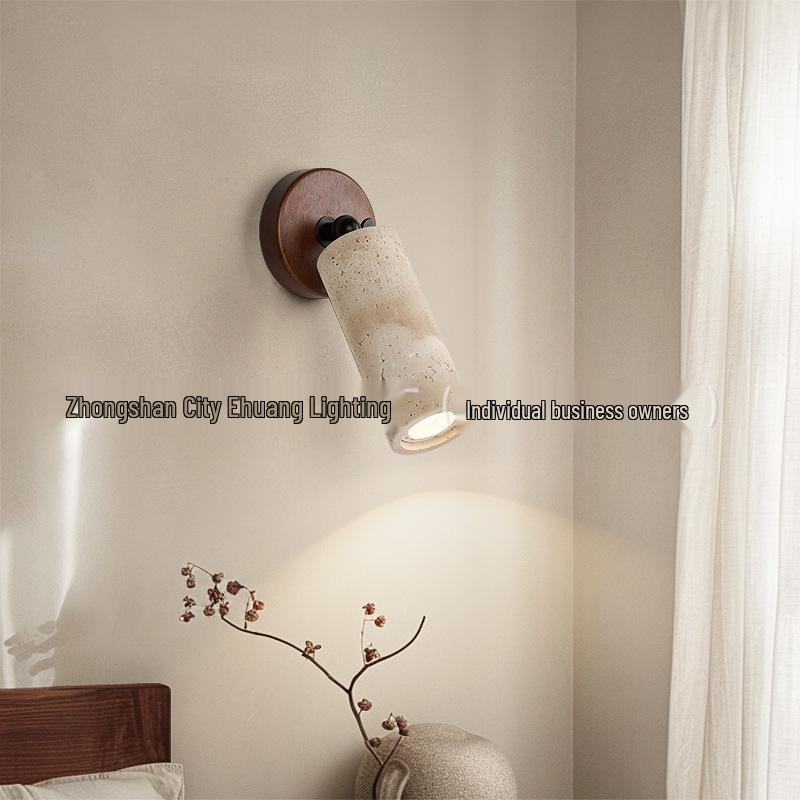LED Yellow Travertine Wabi-Sabi Spotlight for Living Room, Hallway, Closet, or Store