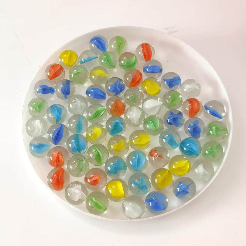 14mm Blume Kern Glas Murmeln: Blütenblattperlen für Jo-Jo- und Damenspiele