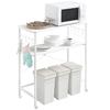 Somdot Trash Can Over-Range Rack, 2-Tier, 80cm Wide, Rice Cooker, Multi-Function Kitchen Storage Shelf, 80cm Wide X 40cm Deep X 93cm High, Kitchen Rac