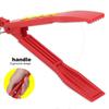 Durable Plastic Fishing Clamp with Retractable Lanyard 22×1.9cm Fishing Gripper Black and Red Fish Grabber Fishing Accessory