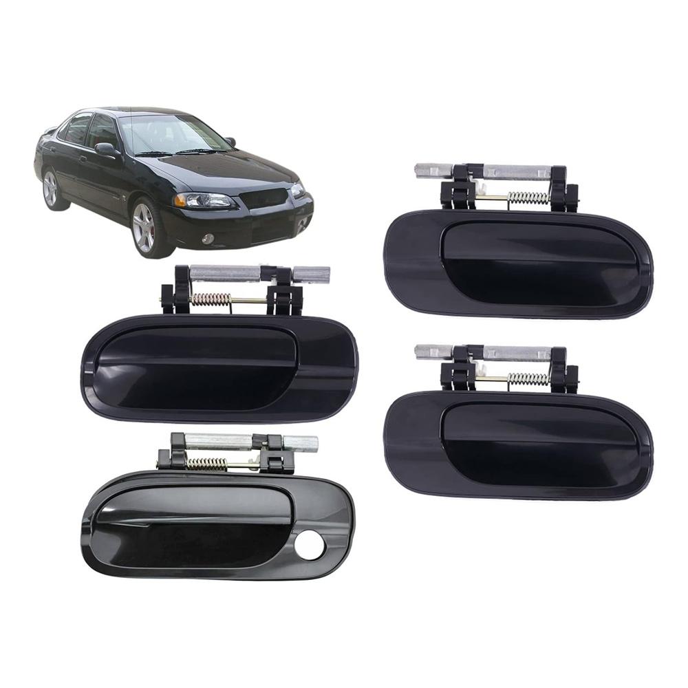 

Outer Door Handle Set of 4 Front and Rear Side For Nissan Sentra 2000 - 2006
