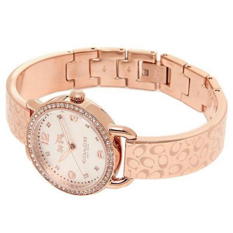 Coach Relógio de Pulso Feminino Delancey Ouro Rosa Aço Inoxidável 28mm 14502355
