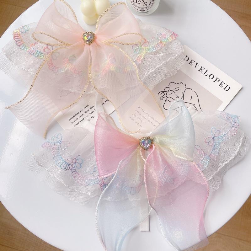 Fairy Lace Embroidered Pet Scarf Decor Neck Ring Saliva Towel For Cat Dog