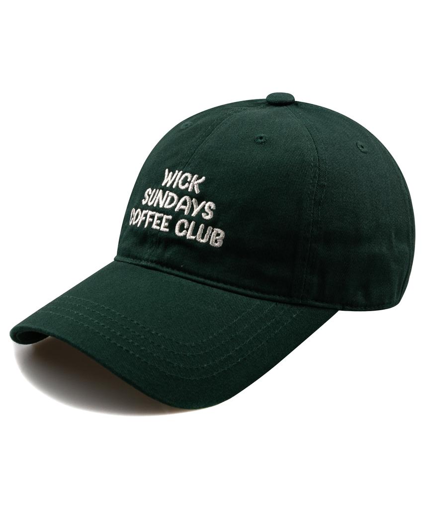 Wig Sundays Coffee Club Washed Ball Cap - Dark Green