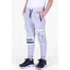 3 Gray-fume-black, Cargo Pocket, Text Printed Boy's Tracksuit