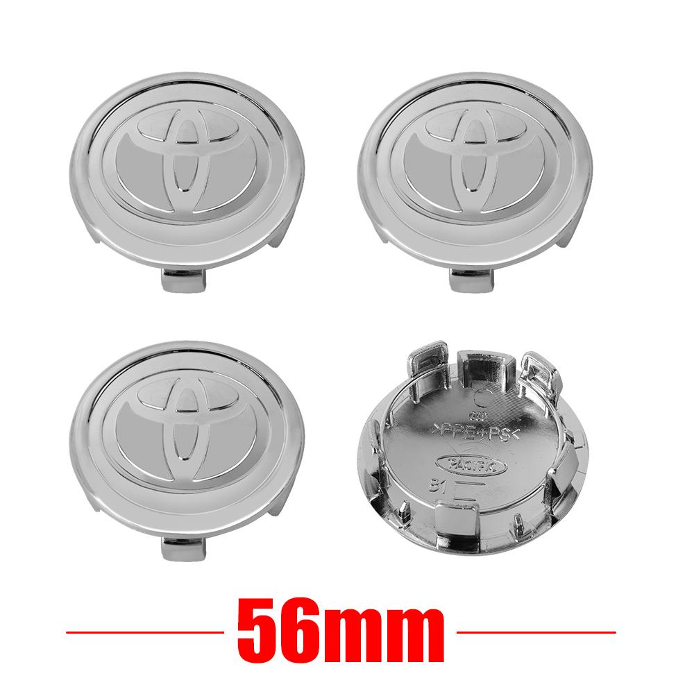 Pokličky kol 56/62 mm Dekorativní znak na střed kola auta Pokličky kol pro Toyota C-hr Rav4 Mirai Hilux Avensis Prius Auris Coro