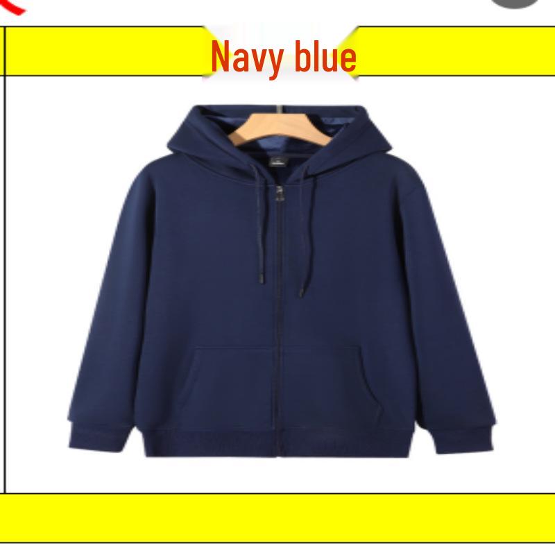 Hua Cotton Unisex Zipper Hoodie Sweatshirt - Comfortable and Loose Fit for Autumn/Winter, 320g 