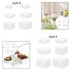 6x Display Riser Box, Table Stand Food Riser ,Nesting Riser Stands Hollow Cake Display Stand,