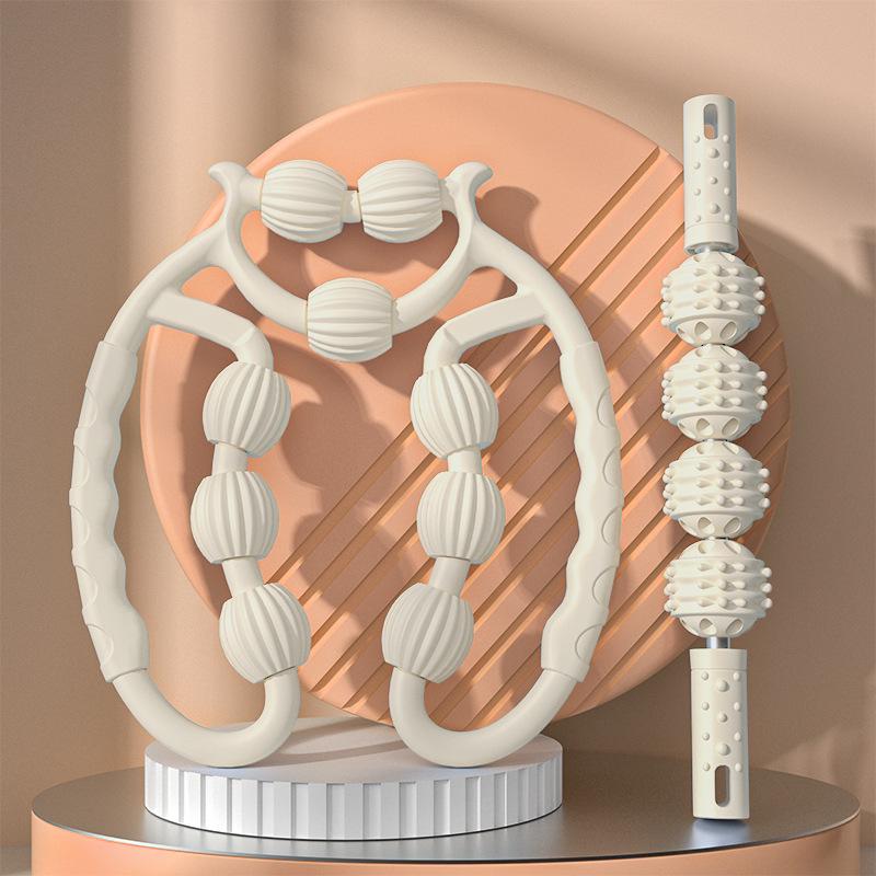 9-Wheel Leg Massager: Soothing Calf Roller for Muscle Relaxation and Beauty