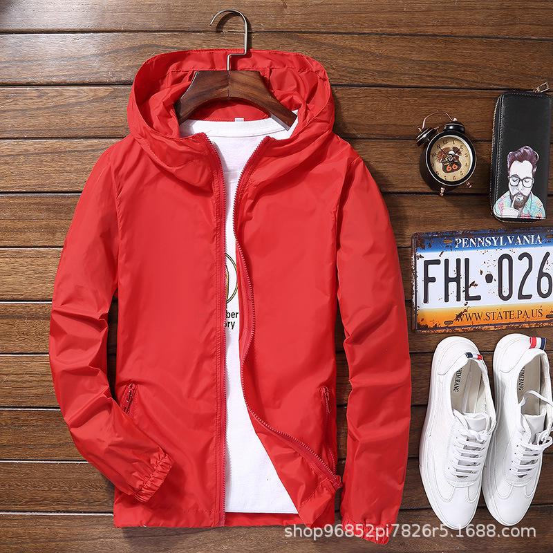 

Солнцезащитная одежда для мужчин и женщин, тонкая, дышащая, быстросохнущая.. Ветровка большого размера для пар, для занятий спортом на открытом воздухе, с защитой кожи. 7XL красный