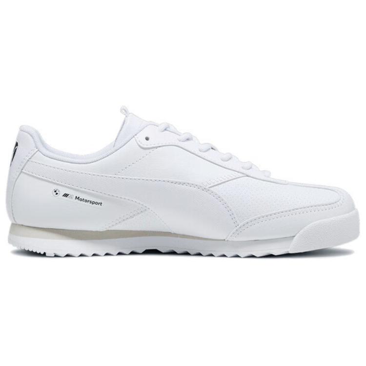 New PUMA BMW MMS Roma Via Low Top Casual Shoes Unisex White 307780-02