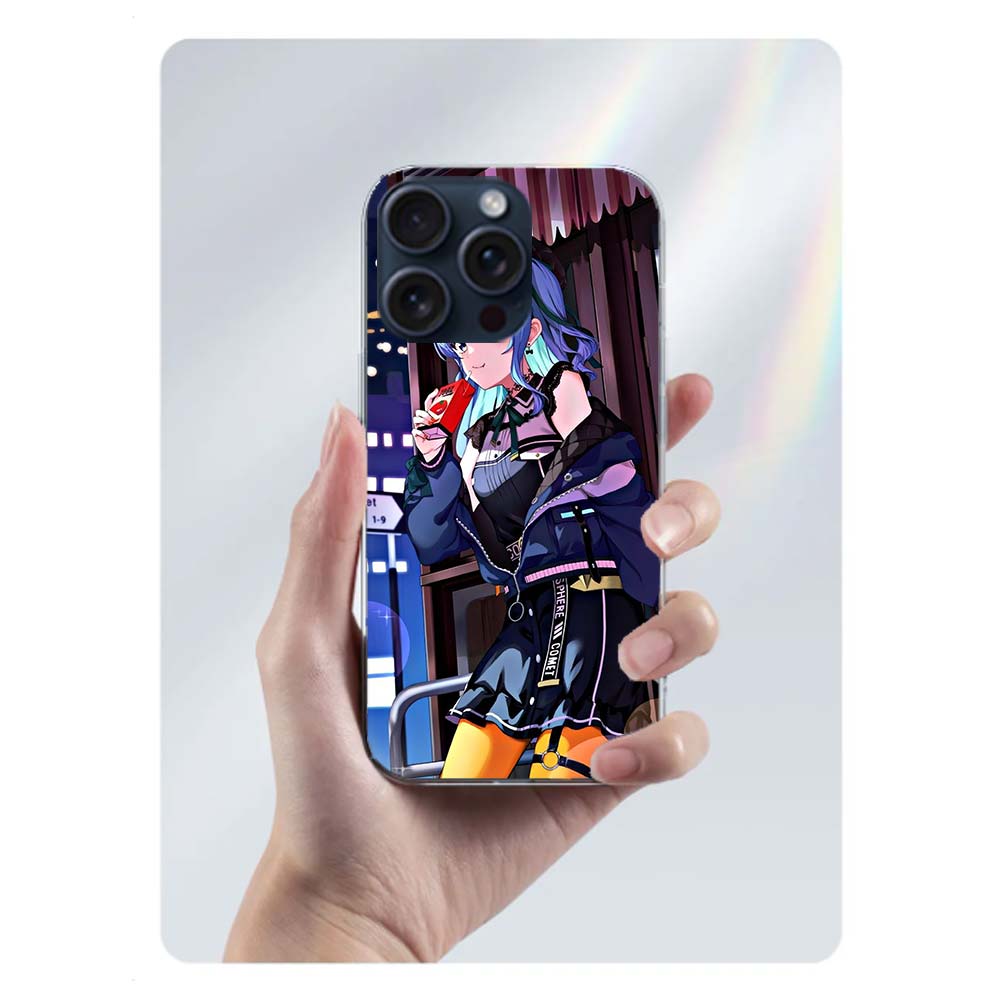 Suisei H-Hoshimachi Clear Phone Case For Iphone 17 Air 16 Pro Max 15 Pro 14 Plus 17E 16E 11 13 12 Mini Cover Cases Fundas Cell T