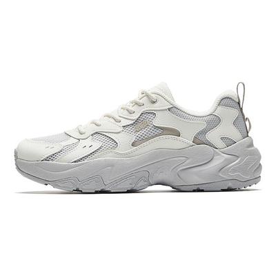 Casual Versatile Shock Absorbing Wear Resistant Low Top Dad Shoes Women Sneaker White Gray 922538839-1