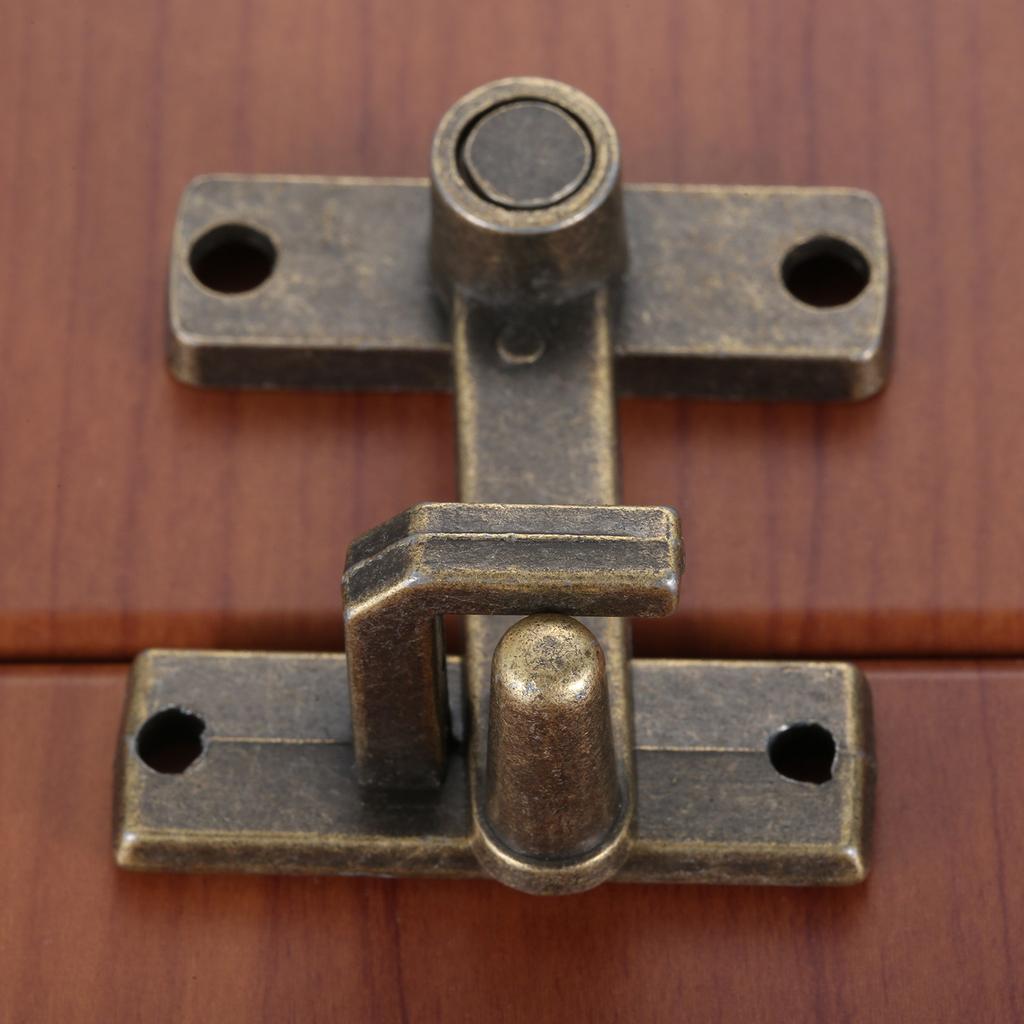 1 PC Sliding Window Door Lock Handle Metal  Door Latch Home Safety Chain Bronze Guard Latch Bolt With Screws Door Home Hardware