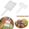 Meatball Machine Plastic 4 Rows Meatball Machine Convenient Molds Homemade Lean Meatball Tools Home DIY Meatball Fishball Set