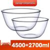Xiehe Clear Thickened Glass Salad Bowl Set