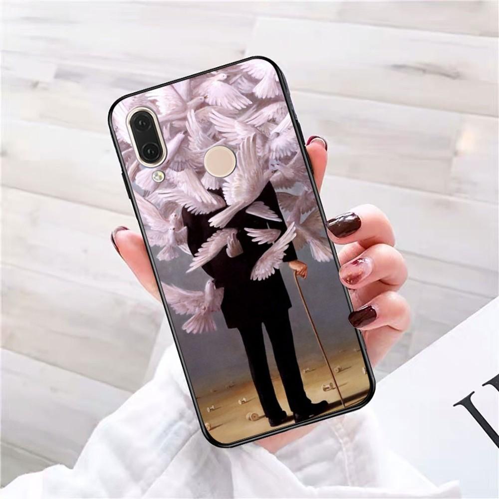 

Rene Magritte Phone Case For Redmi 5 6 7 8 9 10 plus pro 6 7 8 9 A GO K20 K30 K40 pro plus F3 Fundas Redmi K40