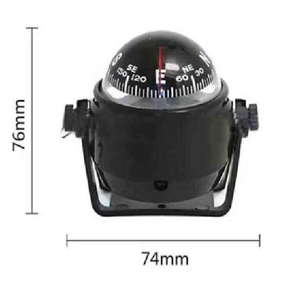 Boat Compass Marine Dash Mount, Marine Compass Dashboard Compass with Stand At Bottom , Boat Accessories