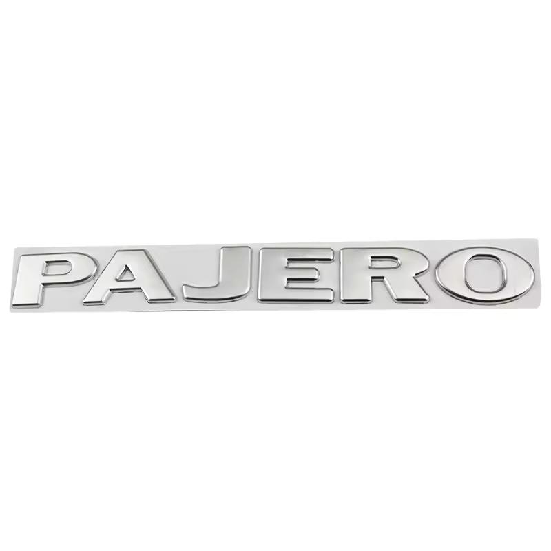 Auto Metall Heckklappe Seitentür Buchstaben Wörter Logo Plakette Emblem Aufkleber Für PAJERO Styling Autozubehör