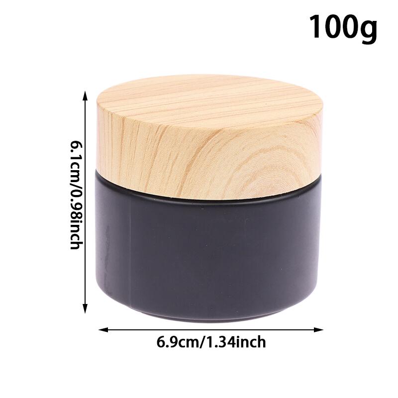 Puste słoiki Mrożone szklane słoiki na kremy Pojemnik kosmetyczny z pokrywką 5-100g Szklana butelka Pojemnik na makijaż Słoiki kosmetyczne podróżne