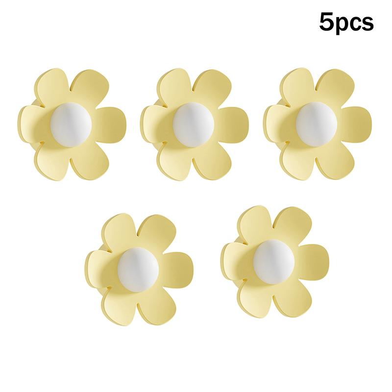 5Pcs Flower Shape Bathroom Silicone Wash Basin Overflow Ring Kitchen Sink Washbasin Drain Seal Stopper Bathtub Drain Cap Plug