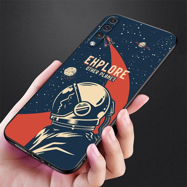 Case For Samsung Galaxy Note 20 Ultra 10 Plus 9 8 A50 A10 A40 A70 A20e M13 M52 M31 A52 A51 Phone Cover Cartoon Cool Astronaut