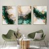 Nordic Green Gold Fashion Marbl Posters Wall Art Aesthetic Canvas Painting Print Picture Living Room Bedroom Interior Home Decor