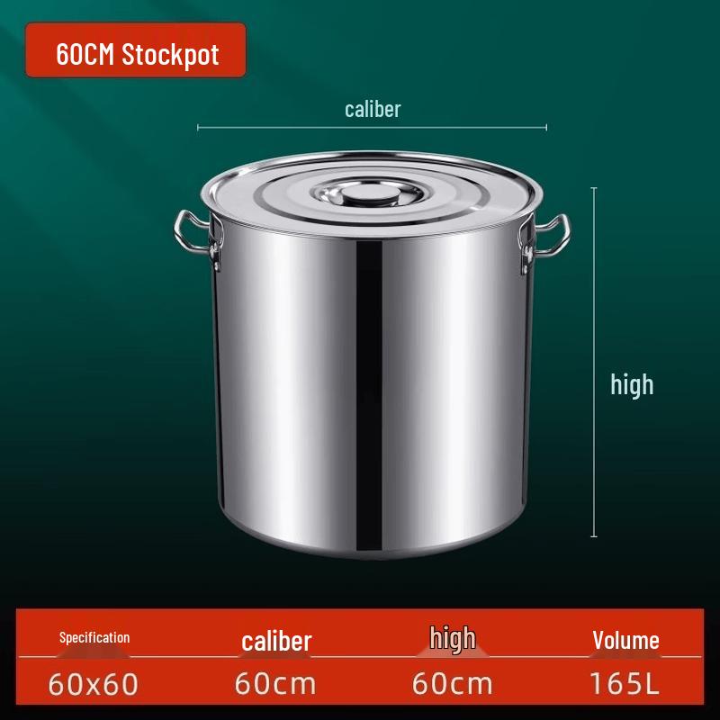 Thickened Stainless Steel Induction Pot with Lid