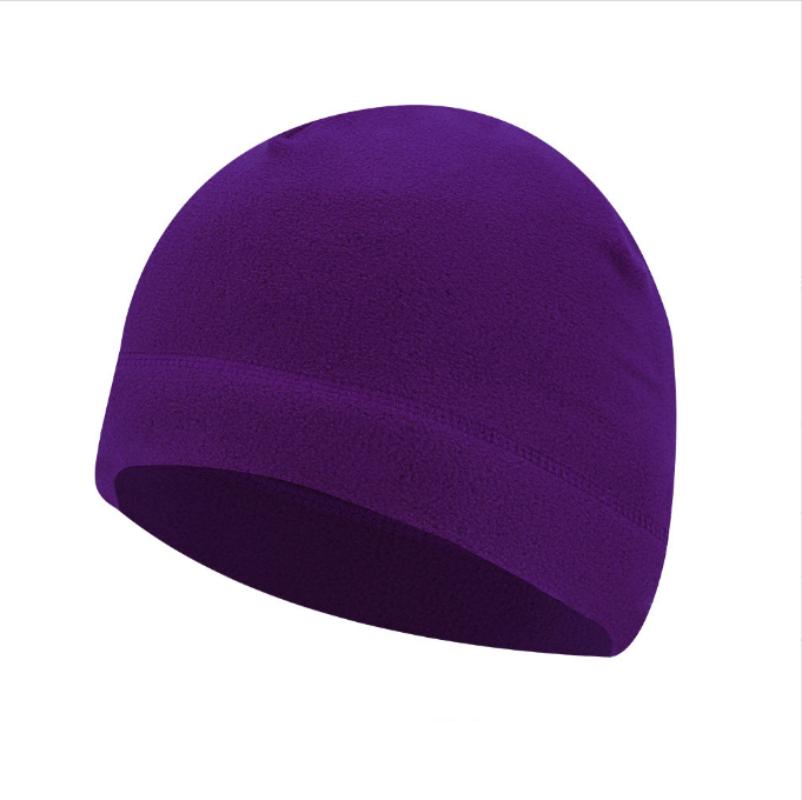 Hat Thickened Outdoor  Fleece Warm Anti-slip Windproof Solid Color High Elasticity Ear Protection Outdoor Cycling Skiing Beanie Headwear Unisex Hat