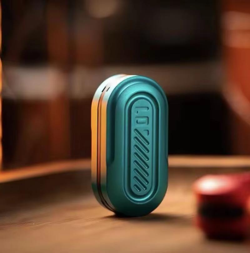 Mini 3-Layer Direct Push Runway Push Card Pop Coin Metal Fingertip Gyroscope Decompression Toy Decompression Artifact