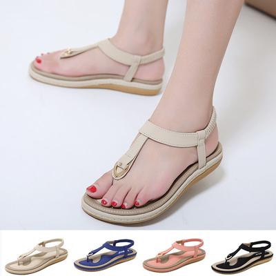 Women Sandal Flat Heel Sandalias Summer Casual Shoes Woman Soft Bottom Slippers Sandals