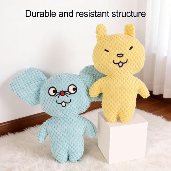 Pet Toy Bite-Resistant Sound Design Interactive Puppy Chew Toy Cartoon Design Teeth Oral Health Safe Chew Toy