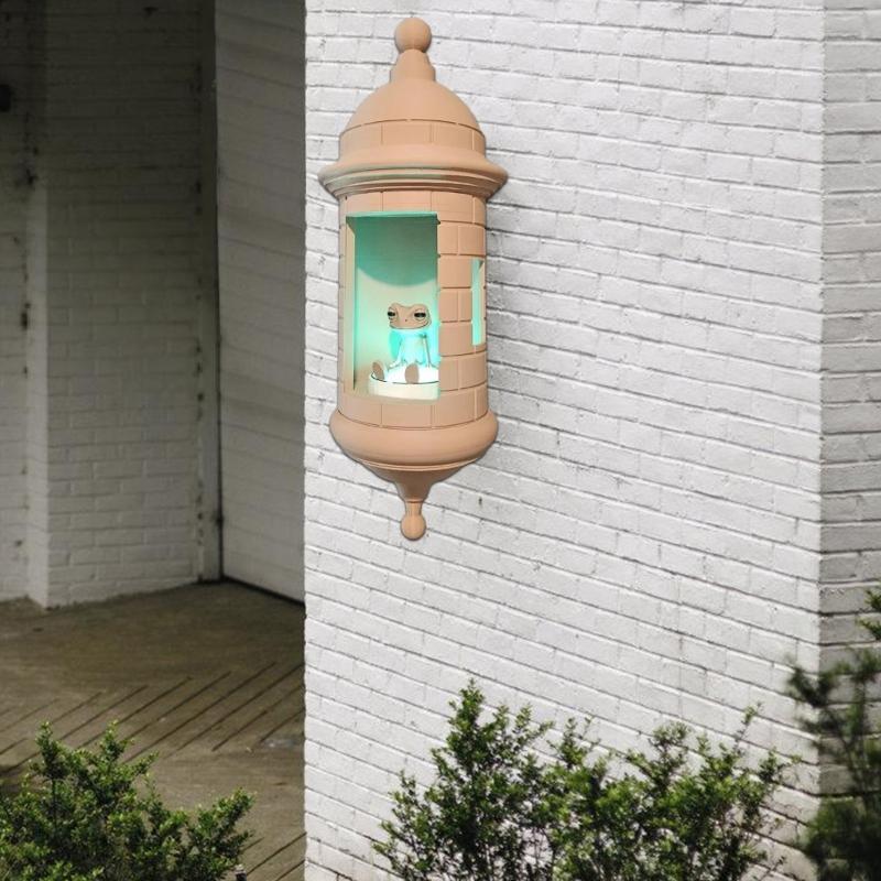 Puerto Rico Themed Coqui Frogs Wall Light Handmade Plastic Sentries Box Design Ambients Glows Perfect For Home Decors Gift
