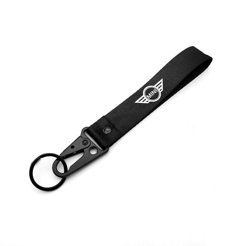 Nylon Car Keychain Lanyard Hanging Strap with Metal key Ring For BMW MINI CooperS F54 F55 F56 F57 R50 R51 R52 R53 R54 R55 R56