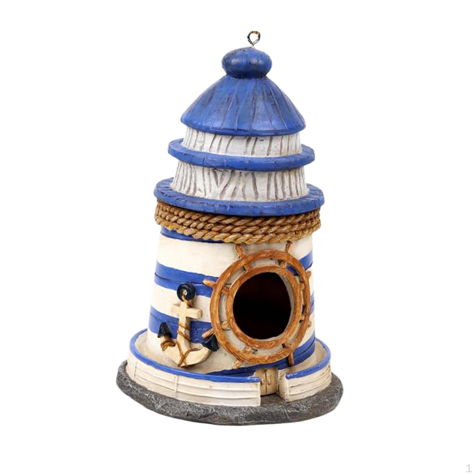 Hand Painted Hanging Sparrow Nest Box for Style 4