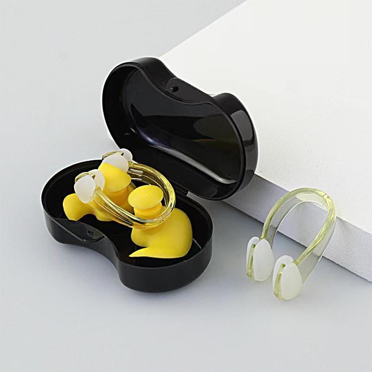 Silikon Schwimm-Ohrstöpsel & Nasenklammern Set - Unisex Lärmreduzierende Schallisolierte Ohrstöpsel für das Training
