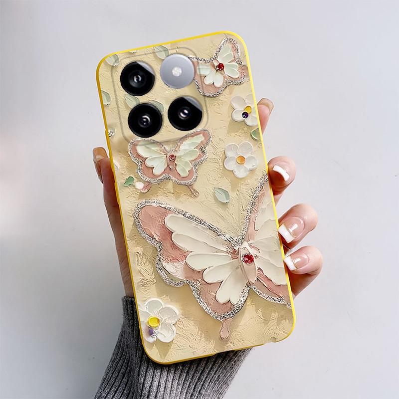 For Xiaomi 14T Pro Case Cute Astronaut Butterfly Cover Silicone Soft Phone Case For Xiaomi Mi 14T Pro Mi14T Fundas 6.67'' Bumper