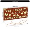 Funny Chicken Coop Signs Red Outdoor Farmhouse Decor Wood Hanging Wall Art Hanging Plaque for Chicken Lovers