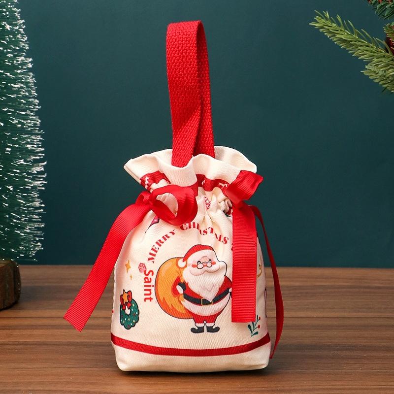 Christmas Apple Packaging Bag Peace Fruit Gift Bag Children'S Carry Handle Candy Bag