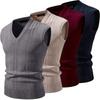 Autumn Mens Knitwear Vest V Neck Sleeveless Casual Slim Fit Pullover Knitted Sweater Outdoor Streetwear Casual Tank Tops