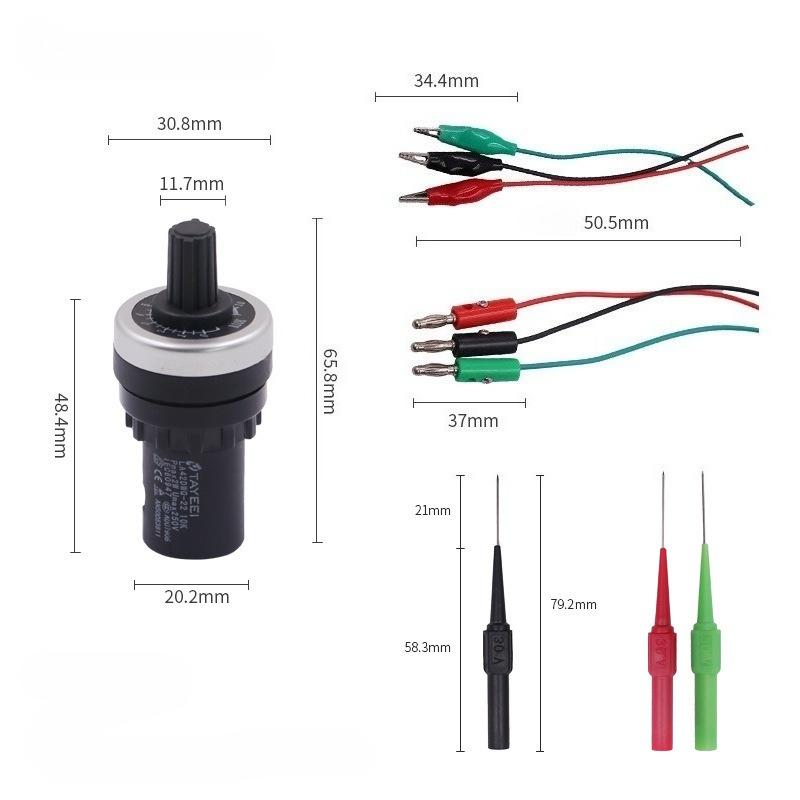 New Style Auto Car Circuit Tester Sensor Signal Resistance Simulator Fuel Diagnostic Tool Analog Generator Resistance Senso