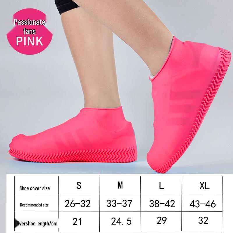 Silicone Waterproof Non-slip Rain Shoe Covers for Adults & Kids