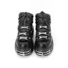 U-DOUBLE Brand Punk Style Women Shoes Lace-up heel height 6CM Platform Shoes Woman Gothic Ankle Boots Metal Decor Woman Sneakers