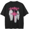 Streetwear Shadows Graphic T-Shirt Cotton Unisex Tops Tees Summer Short Sleeves T Shirt